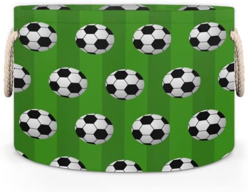 Sportske nogometne zelene velike okrugle košare za skladištenje basketa za pranje rublja sa ručkim košarom