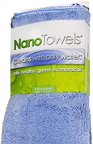 Nano ručnike Čvrstoće čiste čisti samo vodom - brišući prašinu, izlijevanja i grime odmah bez hemijskog