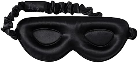 Alaska Bear Silk kontura maska ​​sa oblikovanim čašicama, luksuzno cool 22 mOMME, podesiva 3D podstavljena maska ​​za oči za spavanje s poklon kutijom