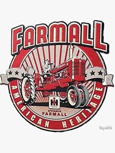 American Heritage Farmall Traktori Vintage, Poljoprivrednici - Naljepnica Graphic - Auto, zid, laptop, ćelija,