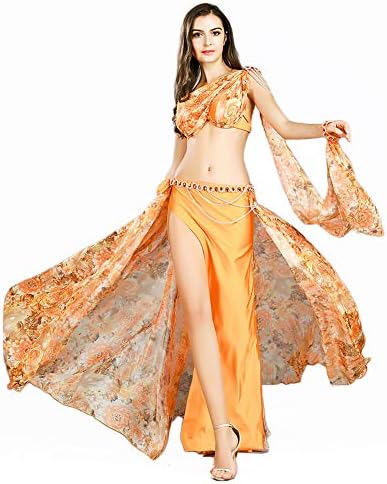 Royal Smeela Trbušni plesni kostim za žene Trbuh plesnih suknja Trbušni ples grudnjak i kaiš trbuh plesanja outfit sprat šal narukvica