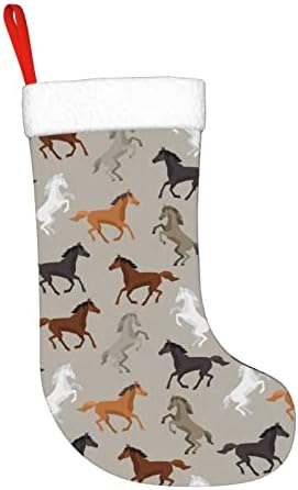 PSVOD Slatki konjski božićni dan ukras čarapa za odmor viseće čarape