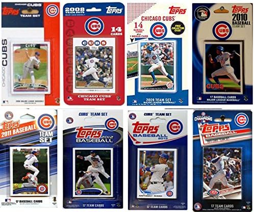C & I Sakupljači MLB Chicago Cubs Mens Cubs817tschicago Cubs 8 različitih licenciranih trgovačkih kartica