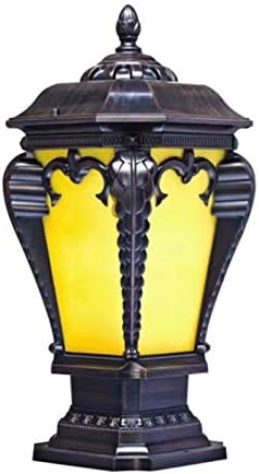 Yebdd Courtyard lampica Vanjska zidna svjetiljka Post lampica Početna Vila Vanjska kava Crvena zlatna lampica