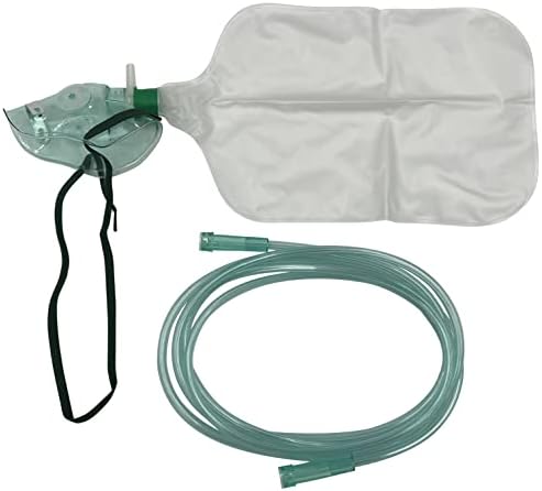 1pk pedijatrijska izdužena maska ​​za kisik bez rebreata W / 6,8ft cijevi otporne na drobljenje