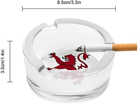 Zastava Scotland Lion Rampant Crystal pepeljara Cigarete i cigari Držač za staklo za pepeo za pepeo Glass