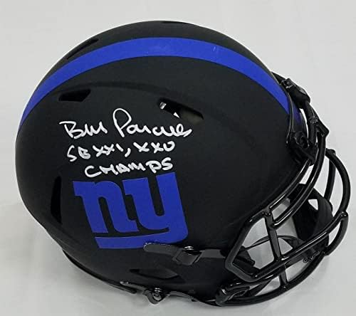 Bill Parcells Autographed New York Giants Riddell Eclipse Authentic Helmet W / SB XXI XXV Champs Beckett