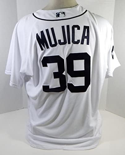 2017 Detroit Tigers Edward Mujica 39 Igra izdana bijeli dres Mr.i Patch 50 904 - Igra Polovni MLB dresovi