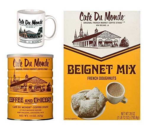 Cafe Du Monde Poklon Set-kafa, Beignet Mix, & Mug - Boxed Set