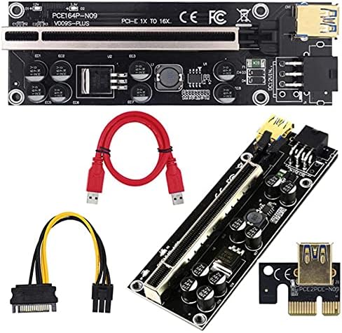 Limnyves 6pcs 009s Riser Card Ver009S PCIe PCI-E PCI Express X16 GPU 6in kartica 1x 16x Extender USB 3.0