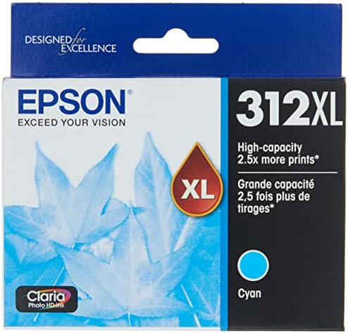 Epson T312 Claria Photo HD-Ink velikog kapaciteta Cyan-Cartridge & T312 Claria Photo HD-Ink velikog kapaciteta