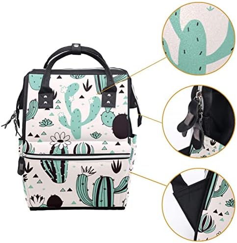 Biljna kaktusa Drvene torbe ruksak backpack baby peppy Promjena torbe s više funkcija Veliki kapacitet putnička