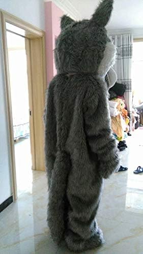 Siva vuka maskota kostim crtić za odrasle Kid veličine Fancy haljina cosplay