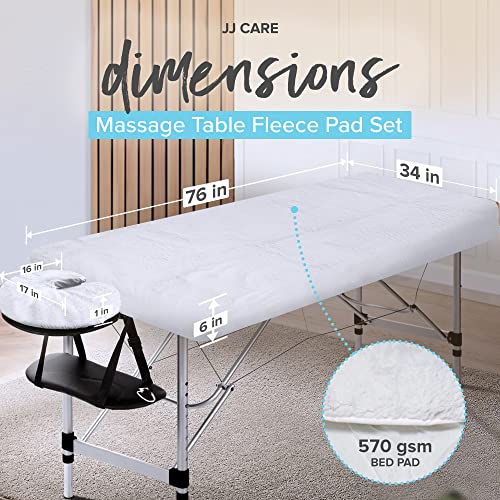 JJ CARE Premium set jastučića za masažu od flisa sa elastičnim trakama za ugrađene uglove u potpunosti omotajte
