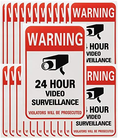 Tupalizy 24 sata naljepnice za nadzor video kamere naljepnice samoljepljivi alarmni sistem za kućne poslove