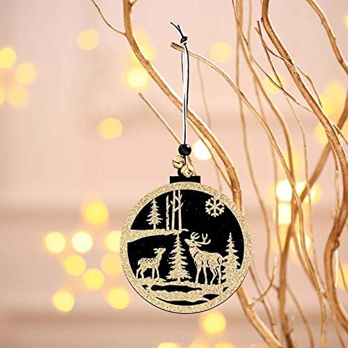 Zvona privjeska božićni ukrasi pet-šiljasti zvijezda Božićno ukrašavanje stabla ukrasno uskršnji jaja mala