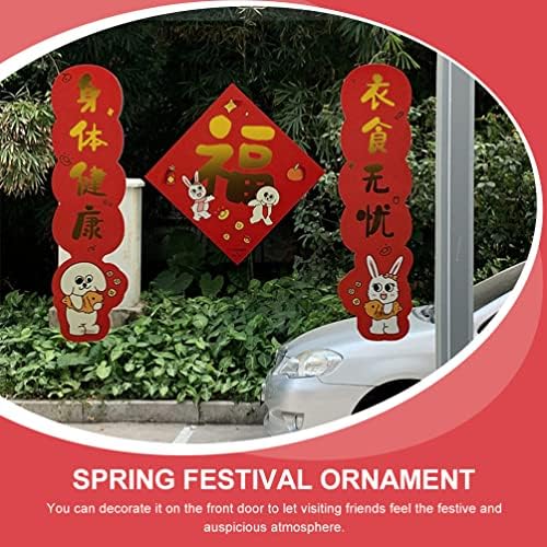Aboofan 2023 Kineska novogodišnja dekoracija Kineski satovi CHUNLIAN CINESS FU Lifer Paper Prozor Clating