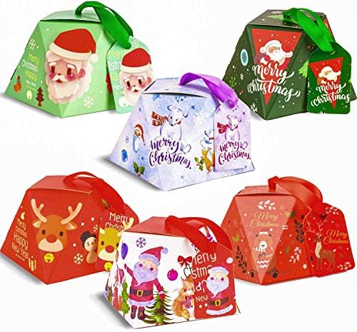 DERAYEE 24 kom Mini Božić kutije za poklone, Božić poslastica Goody kutija za zabavu korist zalihe