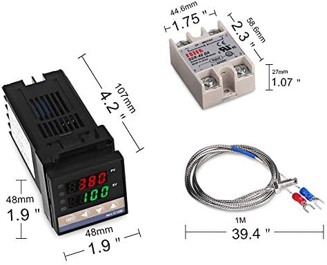 REX-C100 Digitalni prikaz PID regulator temperature Termostator Regulator Termostata 100-240V + K Senzor