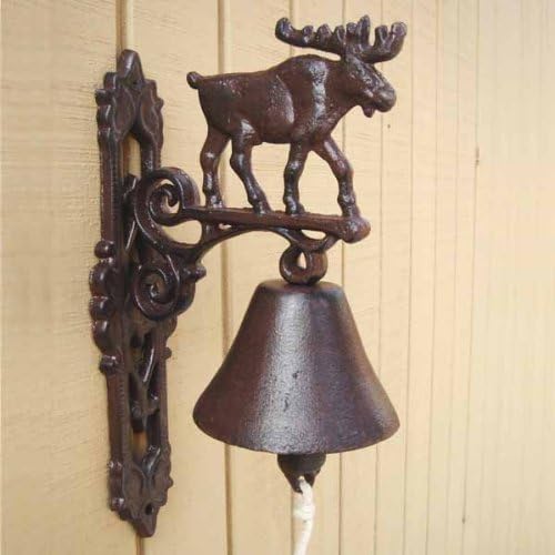 Moose Bell rustikalni smeđi kabinski kabinski kabina za večeru zvono