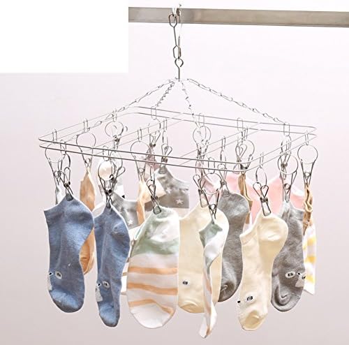 YUMUO vješalica za čarape od nehrđajućeg čelika klip za vješalice za domaćinstvo stalak za sušenje-B