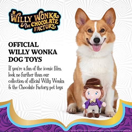 Willy Wonka za kućne ljubimce 6 plišana škripaca figura Willy Wonka | škripane igračke za pse, plišane igračke