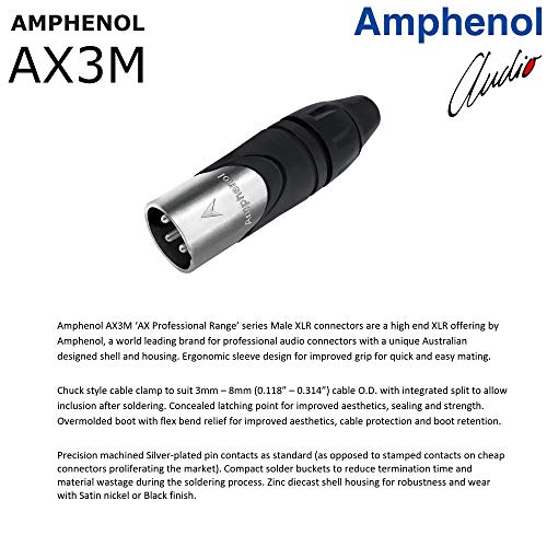 Audioblast-15 Foot-HQ-4-Star Quad Balansiran muški i ženski mikrofonski kabl sa Amfenolom AX3M & amp; AX3F